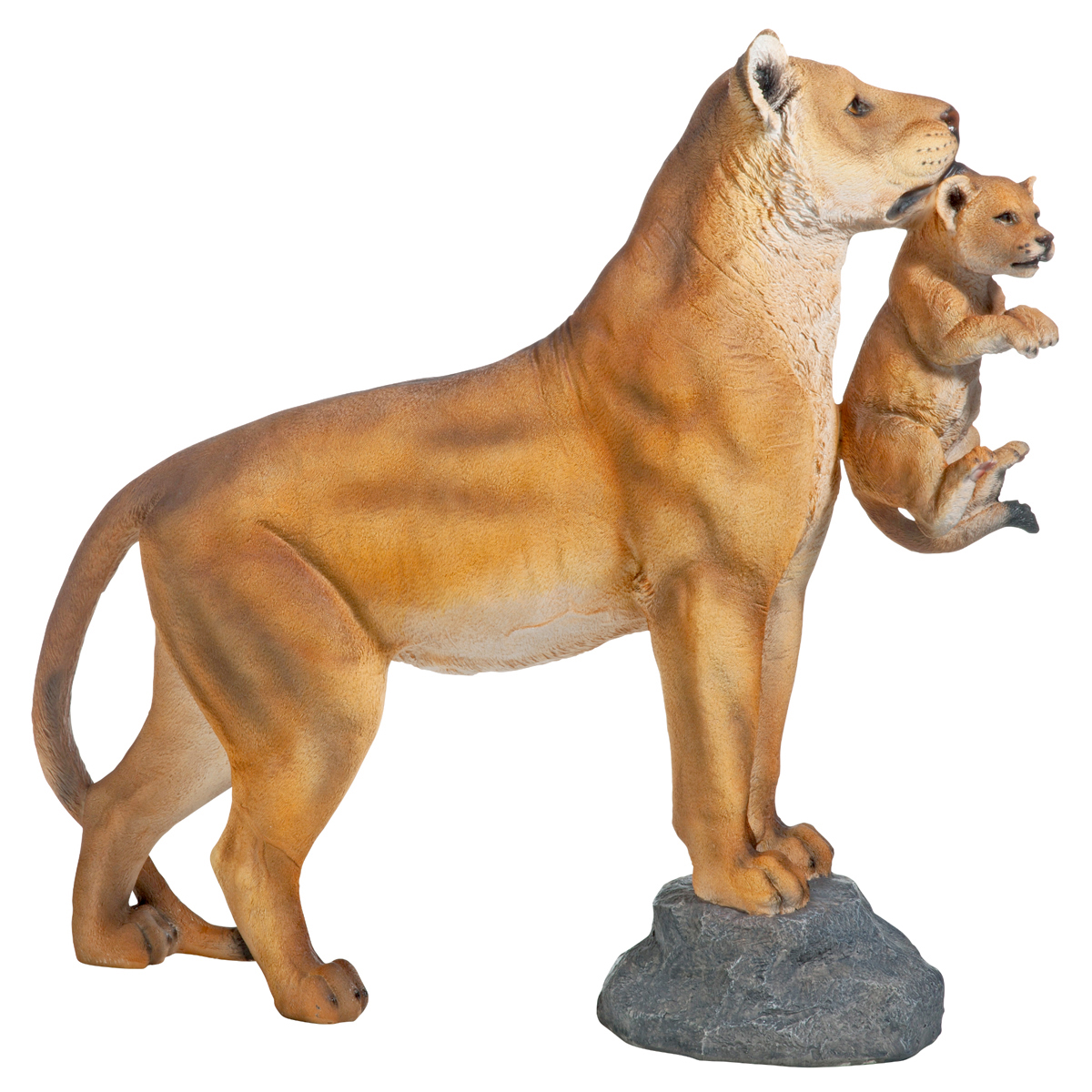 Image Thumbnail for Dt Lioness With Cub Statue